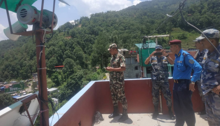 मेलम्ची क्षेत्रमा पूर्वसूचना प्रणाली ‘साइरन’ परीक्षण