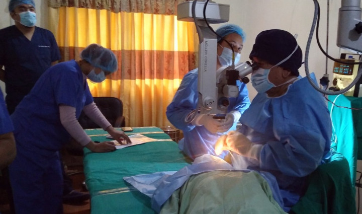 साठी जनाको आँखाको शल्यक्रिया