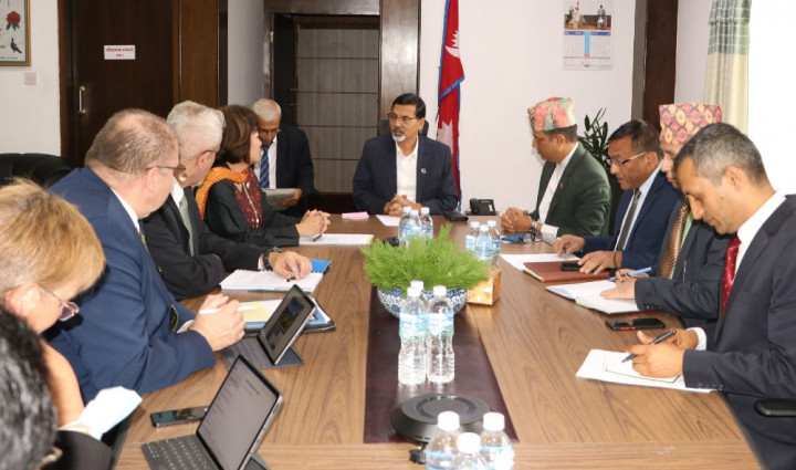 अर्थमन्त्री शर्मासँग विश्व बैंककी प्रबन्ध निर्देशकको शिष्टाचार भेट