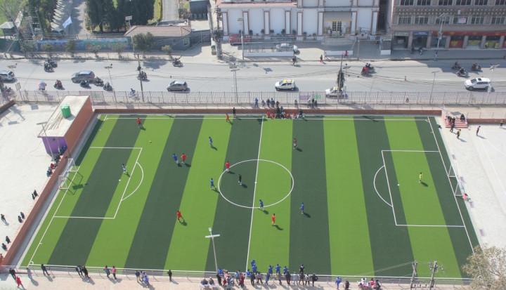 विविध सुविधासहित एनसेलद्वारा लैनचौर मैदानको पुन:निर्माण सम्पन्न