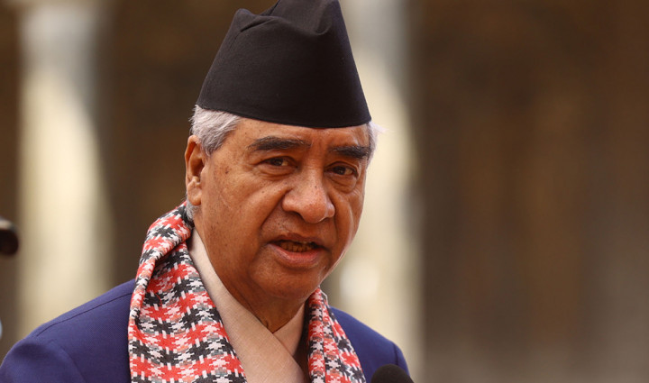 ‘राष्ट्रकाे नवनिर्माण, समृद्धि र सुशासनका निम्ति जुटाैं’ ‘राष्ट्रकाे नवनिर्माण, समृद्धि र सुशासनका निम्ति जुटाैं’