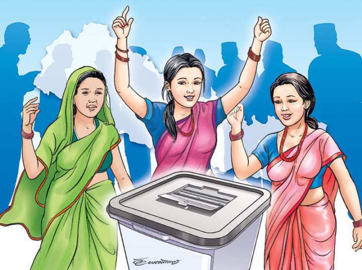 सुस्तापूर्वमा एउटा मतदान केन्द्रको पुरै जिम्मा महिलाहरुलाई