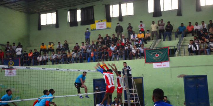 राष्ट्रिय भलिबल प्रतियोगिता : एपिएफ र गण्डकी प्रदेश सेमिफाइनलमा प्रवेश