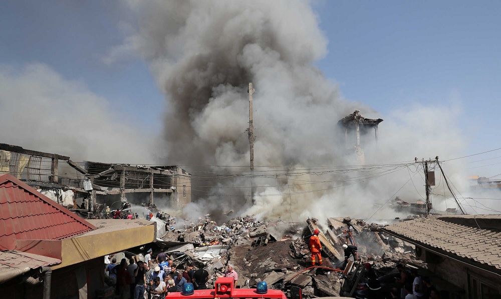 अर्मेनियाको व्यापारिक केन्द्रमा बिस्फोट : छ जनाको मृत्यु, १७ जना बेपत्ता