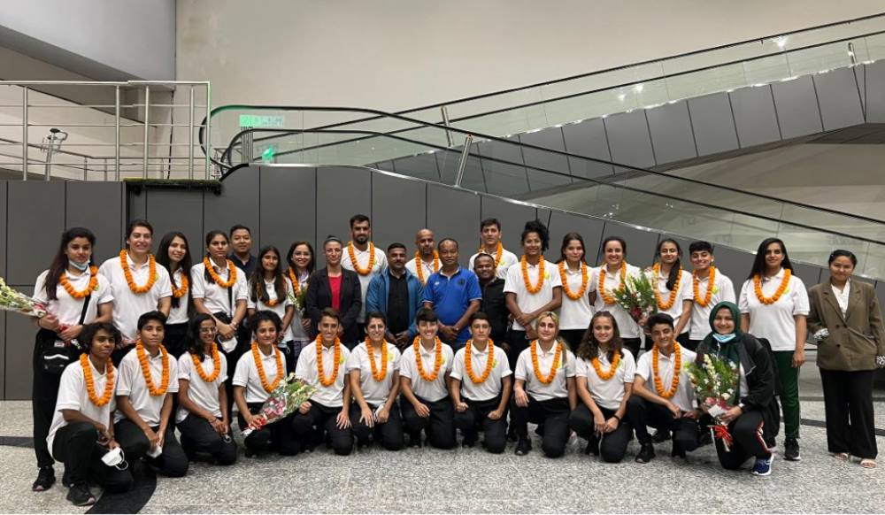 महिला साफ च्याम्पियनसिप : पाकिस्तानी टोली काठमाडाैं आइपुग्यो