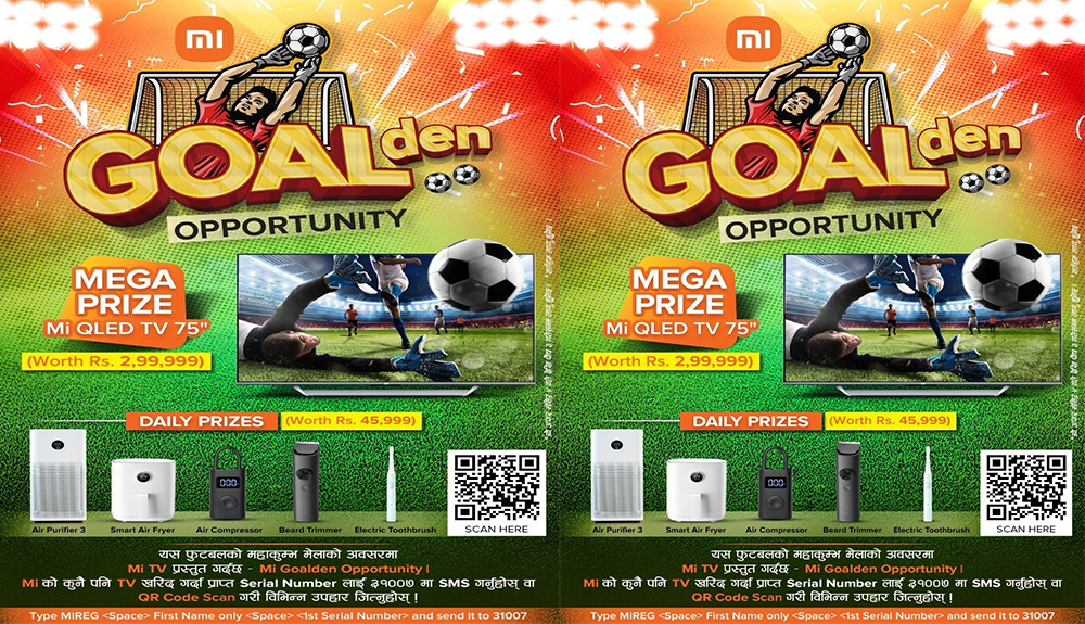 मीको ‘गोल-डेन अफर’मा ७५ इन्चको टीभी जित्ने अवसर