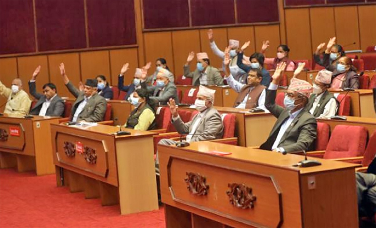 राष्ट्रिय सभाबाट सरकारको नीति तथा कार्यक्रम सर्वसम्मतले पारित