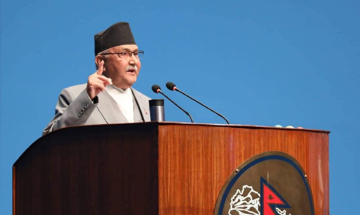 प्रधानमन्त्री दाहालको भारत भ्रमणले देशलाई तरंगित बनायो : अध्यक्ष ओली