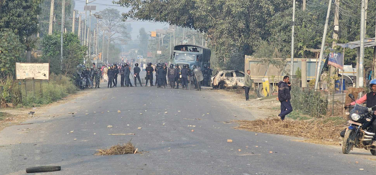 सर्लाहीको बरहथवामा कर्फ्यू जारी