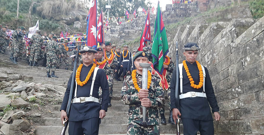 ऐतिहासिक पदमार्गको प्रचारका लागि सेनाको एकीकरण पदयात्रा