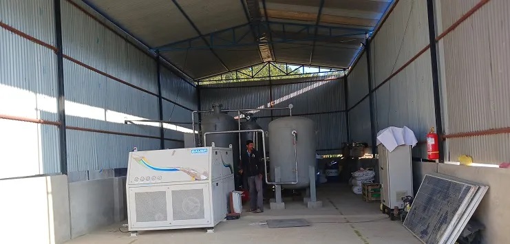 वीरेन्द्रनगरमा फोहरबाट ग्यास उत्पादन