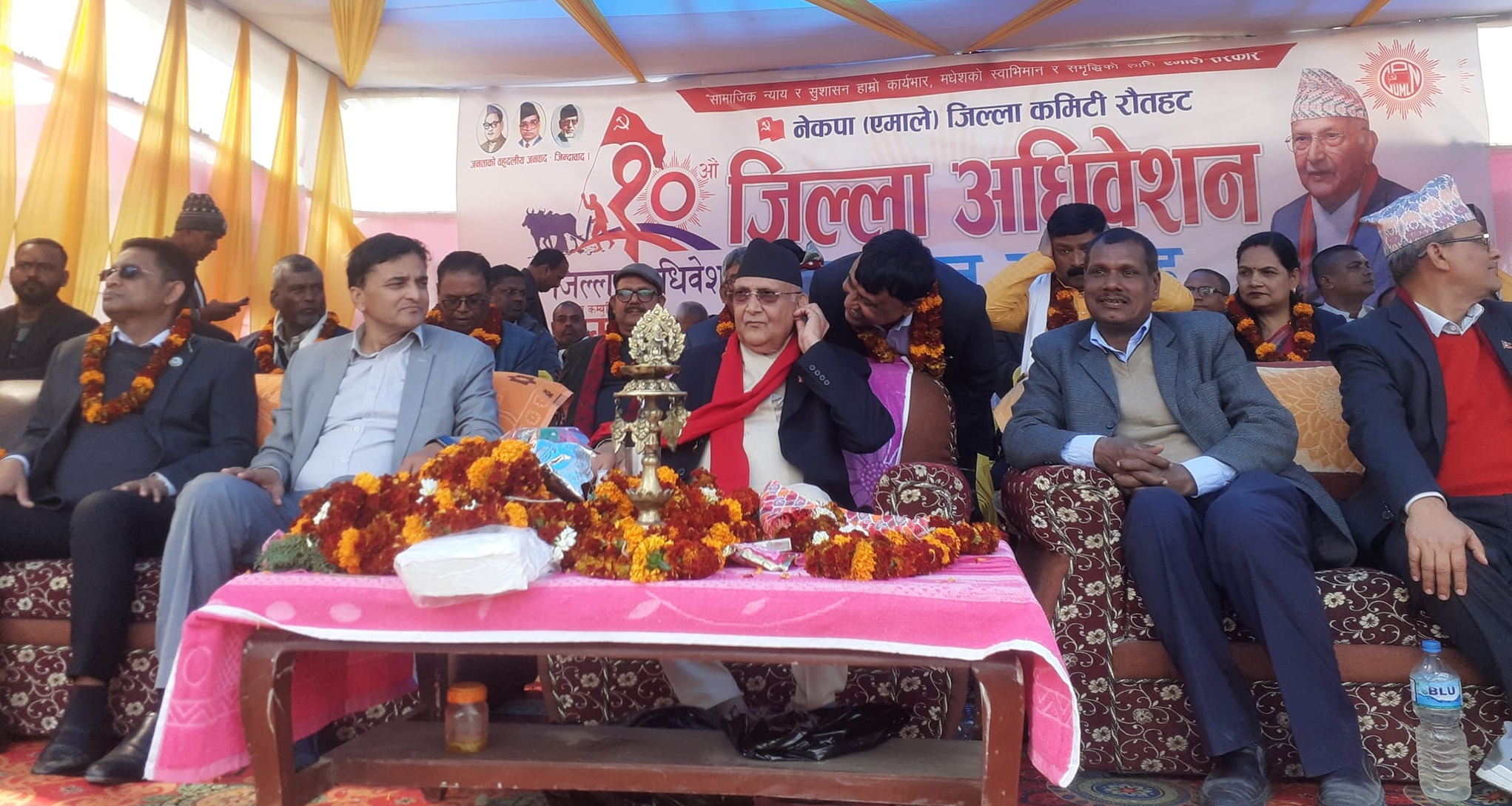 एमाले रौतहटअधिवेशनको बन्दसत्र सुरू