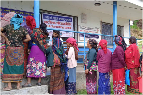 क्यान्सरको जोखिम पहिचान गर्न स्वास्थ्य शिविर