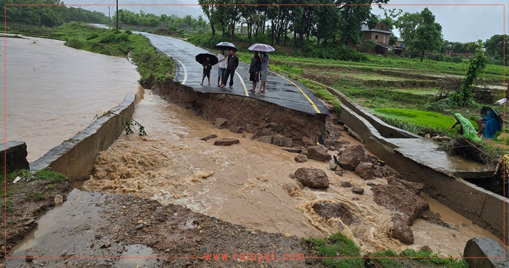 मनसुनजन्य विपद्बाट एक सय ६३ राष्ट्रिय राजमार्ग प्रभावित