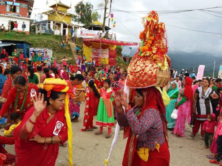 भाद्र कृष्ण पञ्चमी :  बिरुडा भिजाएर सुरु गरियो गौरा पर्व