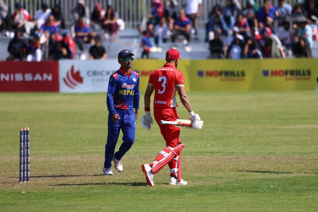 क्यानडासँग पहिलो पटक हार्यो नेपाल