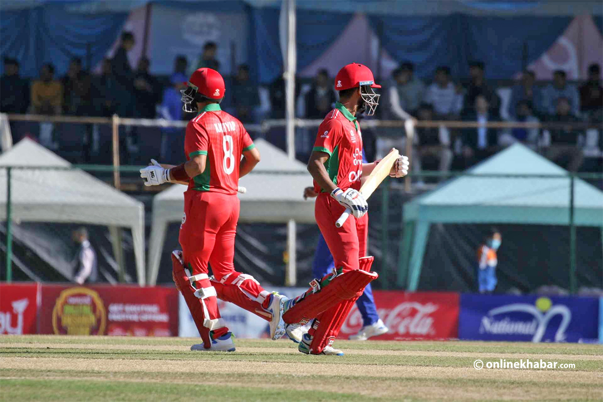 नेपालद्वारा ओमनलाई दुईसय २० रनको लक्ष्य