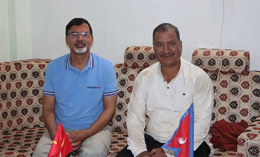 नेत्रविक्रम चन्द विप्लव र जनार्दन शर्माबीच भेटवार्ता