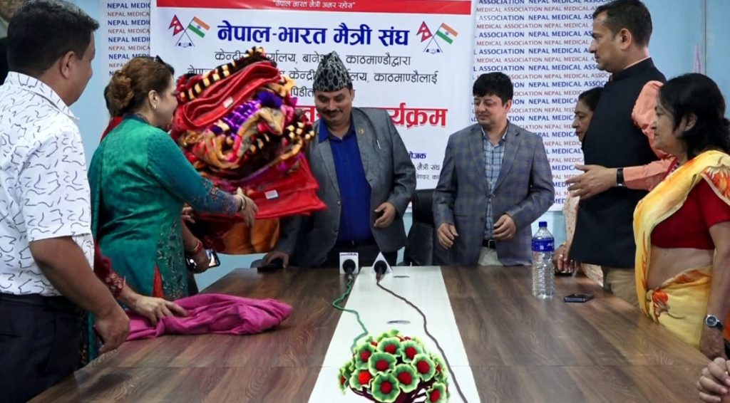नेपाल–भारत मैत्री सङ्घद्वारा बल्खुका विपद् प्रभावितका लागि सहयोग