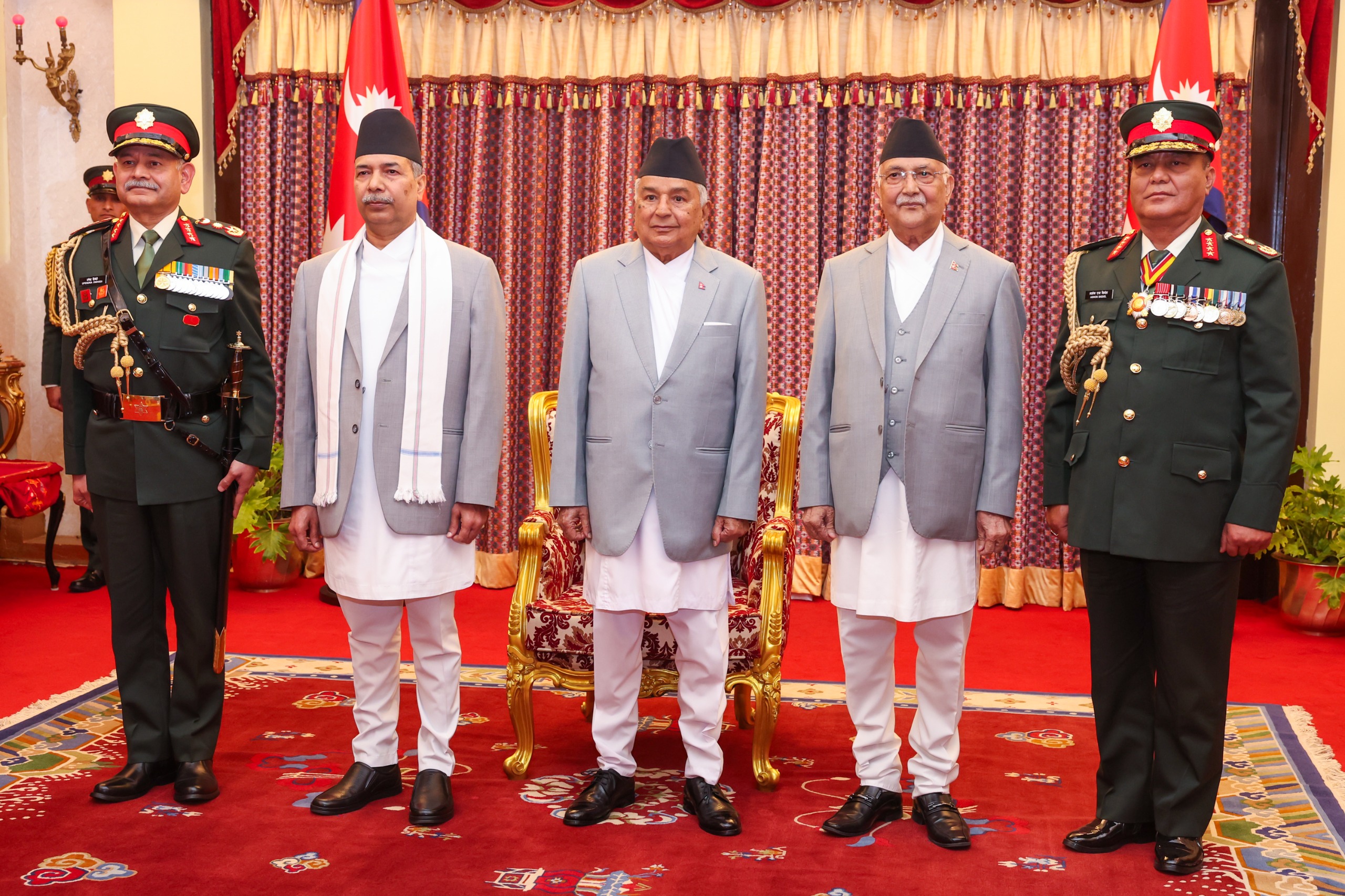 भारतीय स्थल सेनाध्यक्ष द्विवेदीलाई नेपाली सेनाको मानार्थ महारथी दर्जा प्रदान