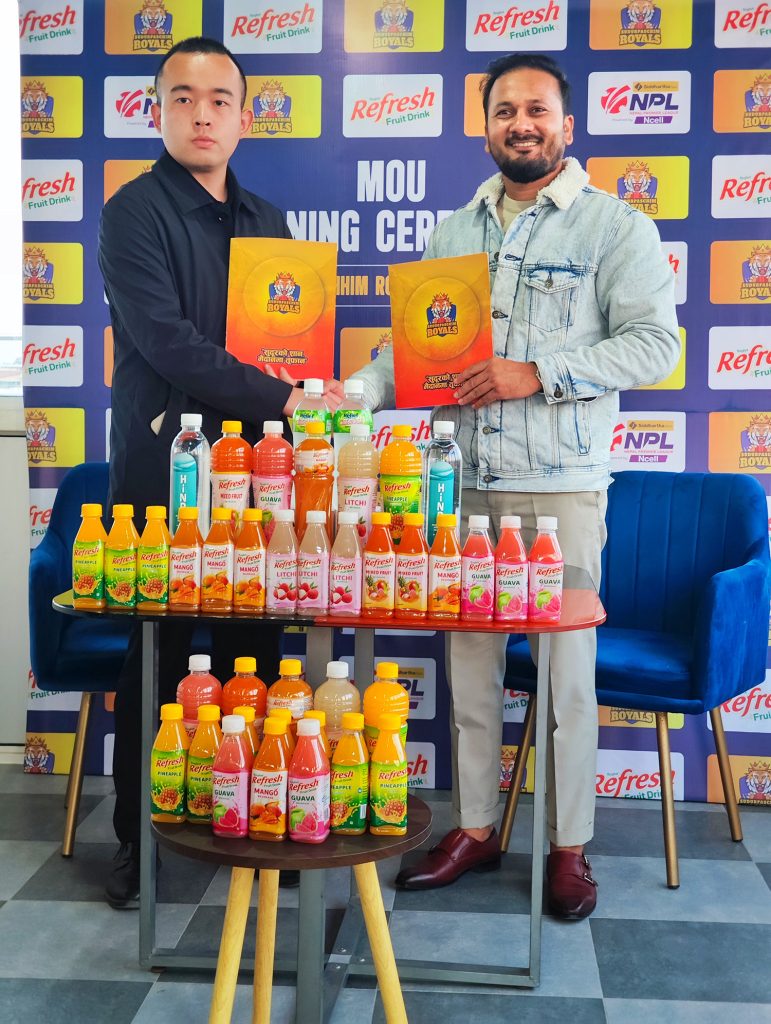 रिफ्रेस जुस सुदूरपश्चिम रोयल्सको बेभरेज पार्टनर