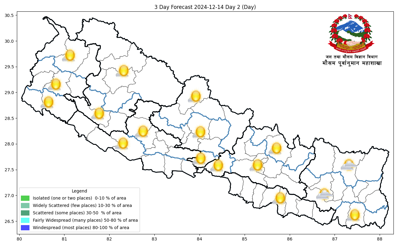 आजको मौसमः बिहानको समयमा हवाइ सेवा प्रभावित हुने