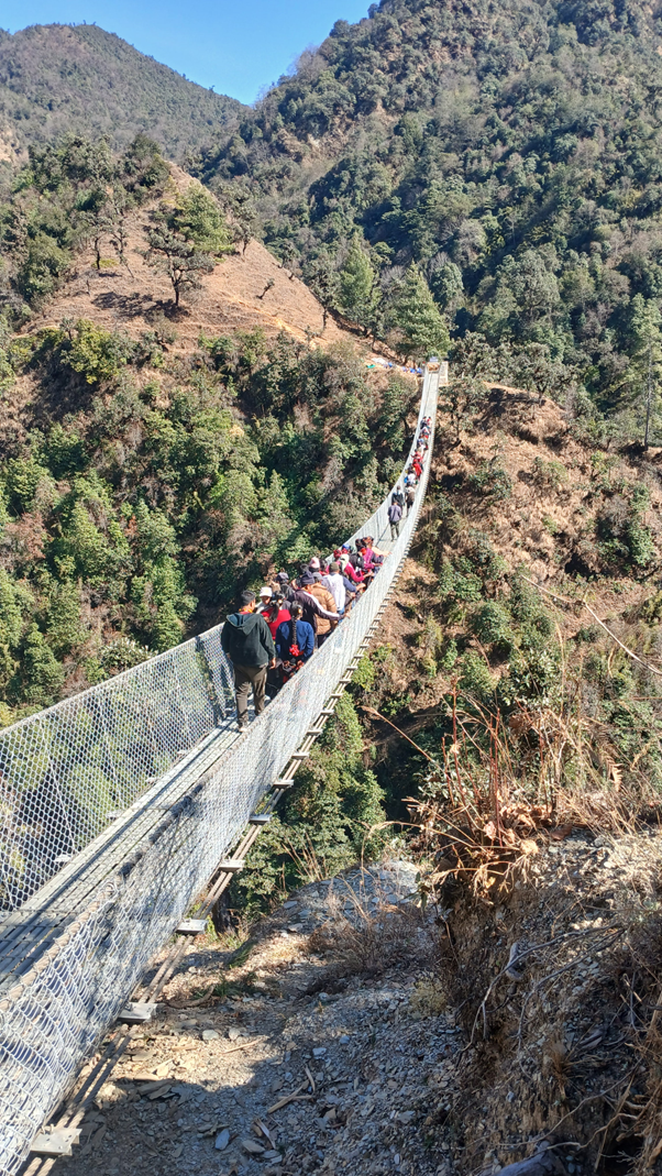झोलुङ्गे पुलले यात्राअवधि छोटियो