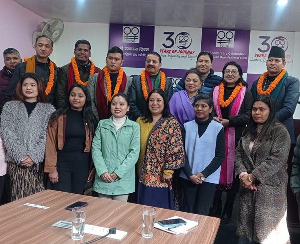 फेडोद्वारा दलित समुदायका पत्रकारलाई सम्मान