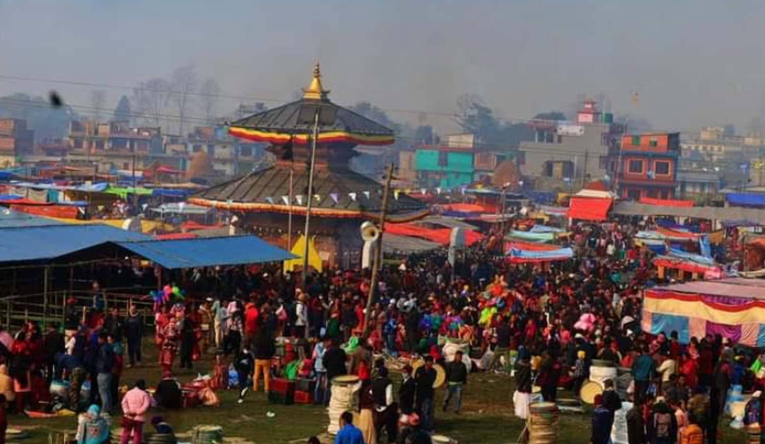 ईशानेश्वर महादेवस्थानमा भक्तजनको भीड