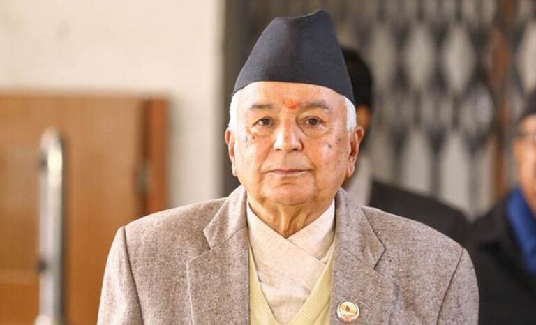 दुवै सदनको संयुक्त बैठकलाई राष्ट्रपतिले सम्बोधन गर्ने