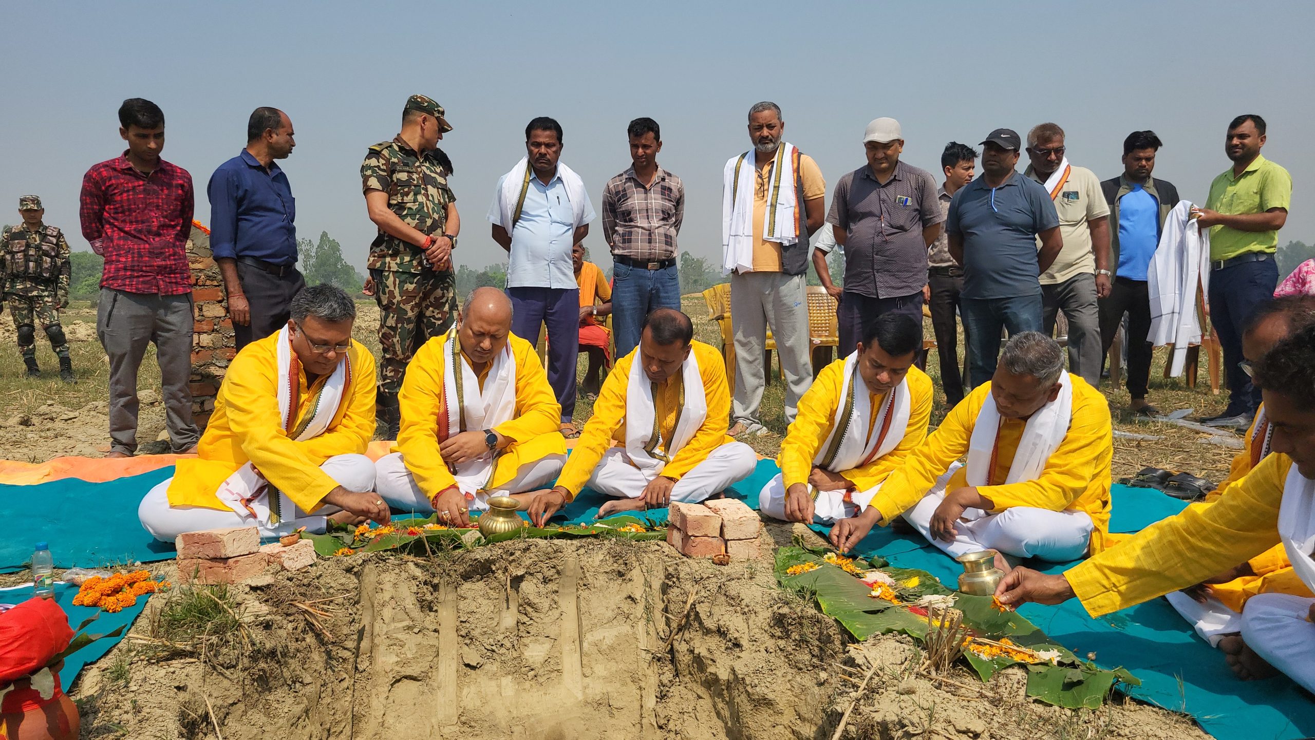 मधेस स्वास्थ्य विज्ञान प्रतिष्ठानको भवनको शिलान्यास