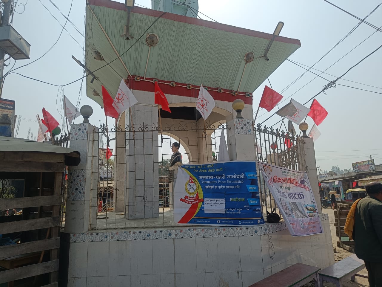 महोत्तरीमा माओवादीको तराई मधेश जागरण अभियानको भब्य तयारी, २२ गते प्रचण्डले सम्बोधन गर्ने