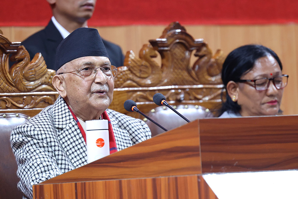 प्रधानमन्त्री ओलीको कर्णाली प्रदेशसभामा सम्बोधन, गणतन्त्रको रक्षा गर्नु सरकारको कर्तव्य हो