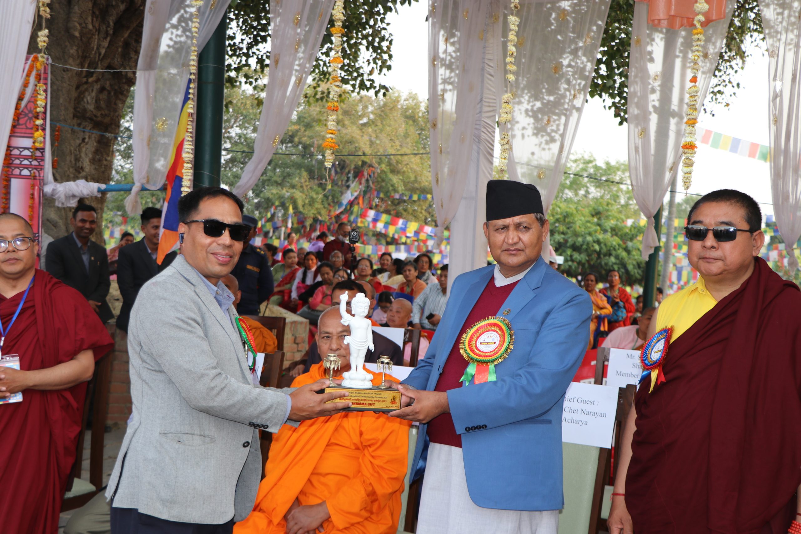 सञ्चालित चार दिने चौथो अन्तर्राष्ट्रिय त्रिपिटक पाठ समारोह सकियो