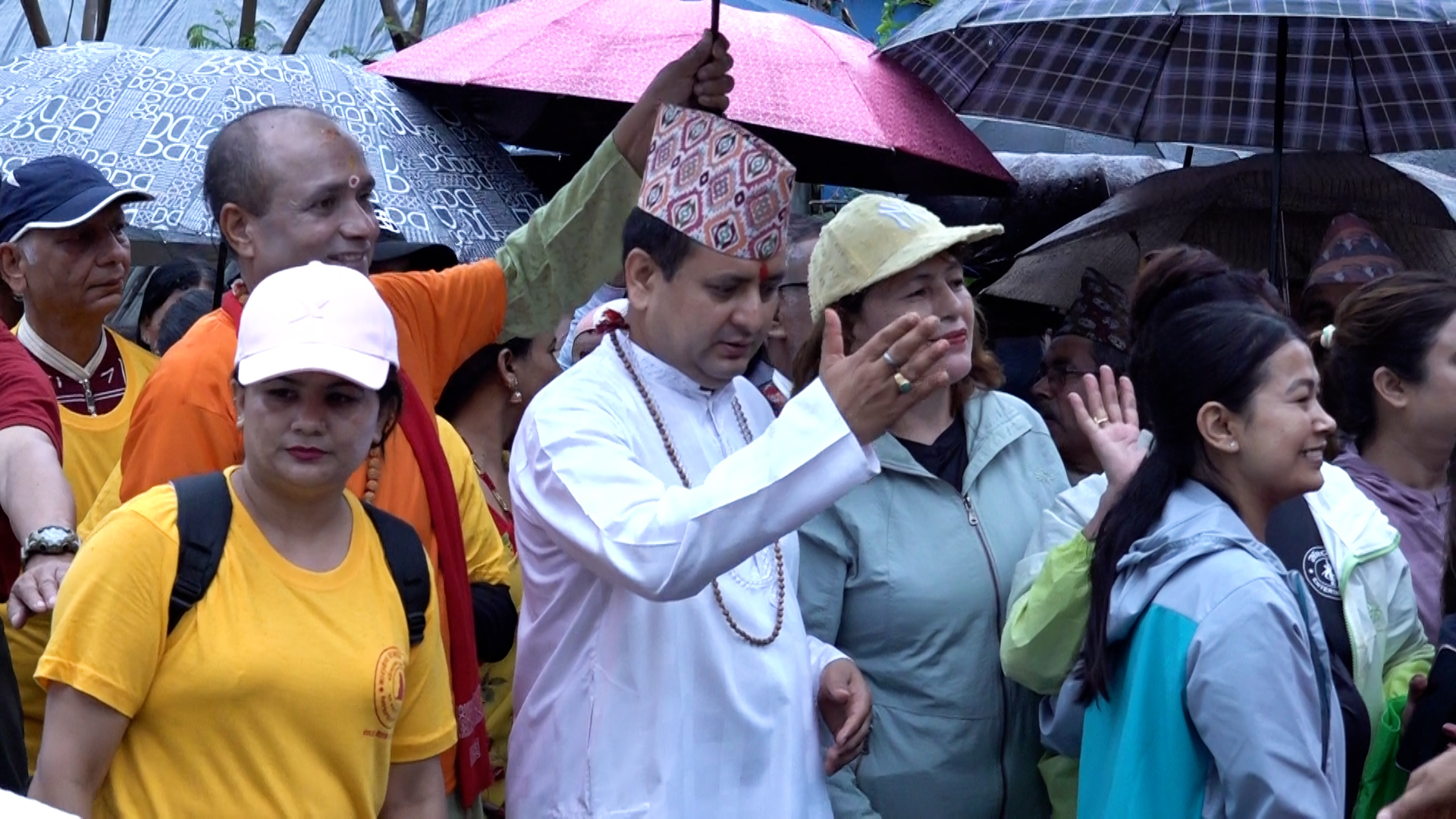 रामकोटको वद्रिनारायण धाममा प्राण प्रतिष्ठाको तयारी, पदयात्रामा देखियो उत्साह