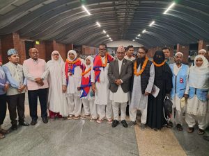 संस्कृति, पर्यटन तथा नागरिक उड्डयनमन्त्री पाण्डेद्वारा हजयात्रीलाई त्रिभुवन विमानस्थलमा बिदाइ संस्कृति, पर्यटन तथा नागरिक उड्डयनमन्त्री पाण्डेद्वारा हजयात्रीलाई त्रिभुवन विमानस्थलमा बिदाइ