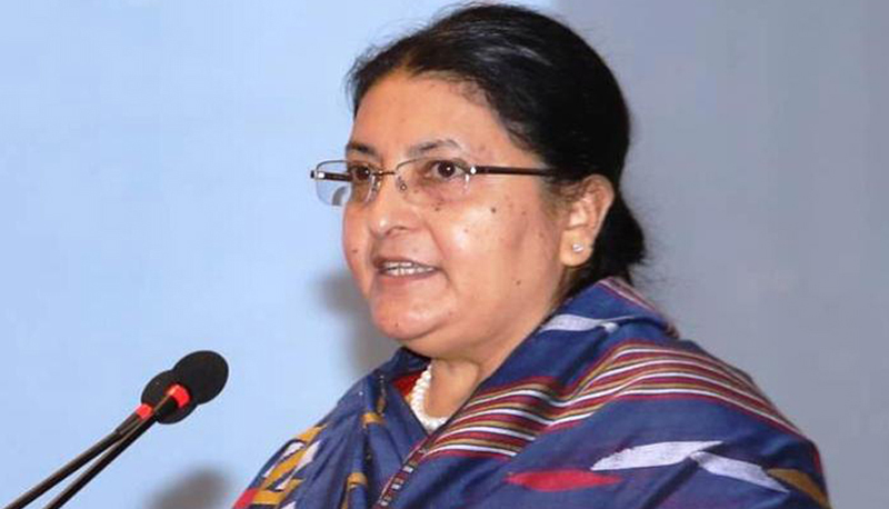 रक्षाबन्धनले आत्मीयताको सम्बन्धलाई प्रगाढ बनाउँछ : पूर्वराष्ट्रपति भण्डारी