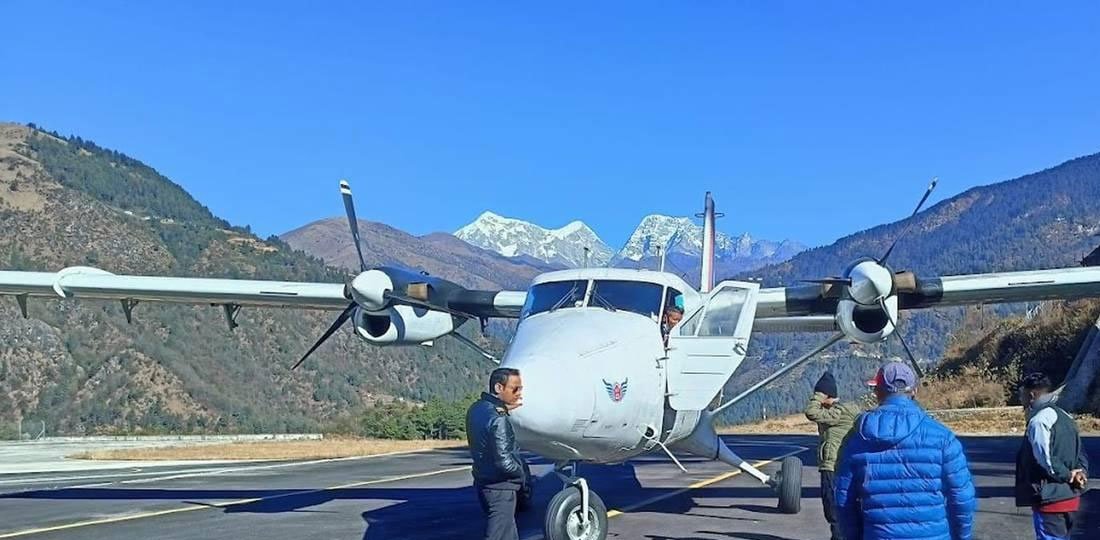फाप्लु विमानस्थलमा सत्र दिनपछि उडान