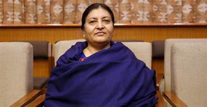पूर्वराष्ट्रपति भण्डारीद्वारा भारतमा भएको हवाई दुर्घटनाप्रति दुःख व्यक्त