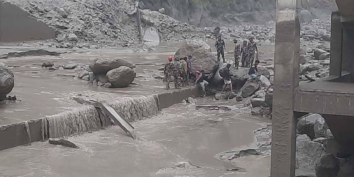 रसुवा बाढीको सम्भावित कारण पत्ता लगाउन अध्ययन सुरू