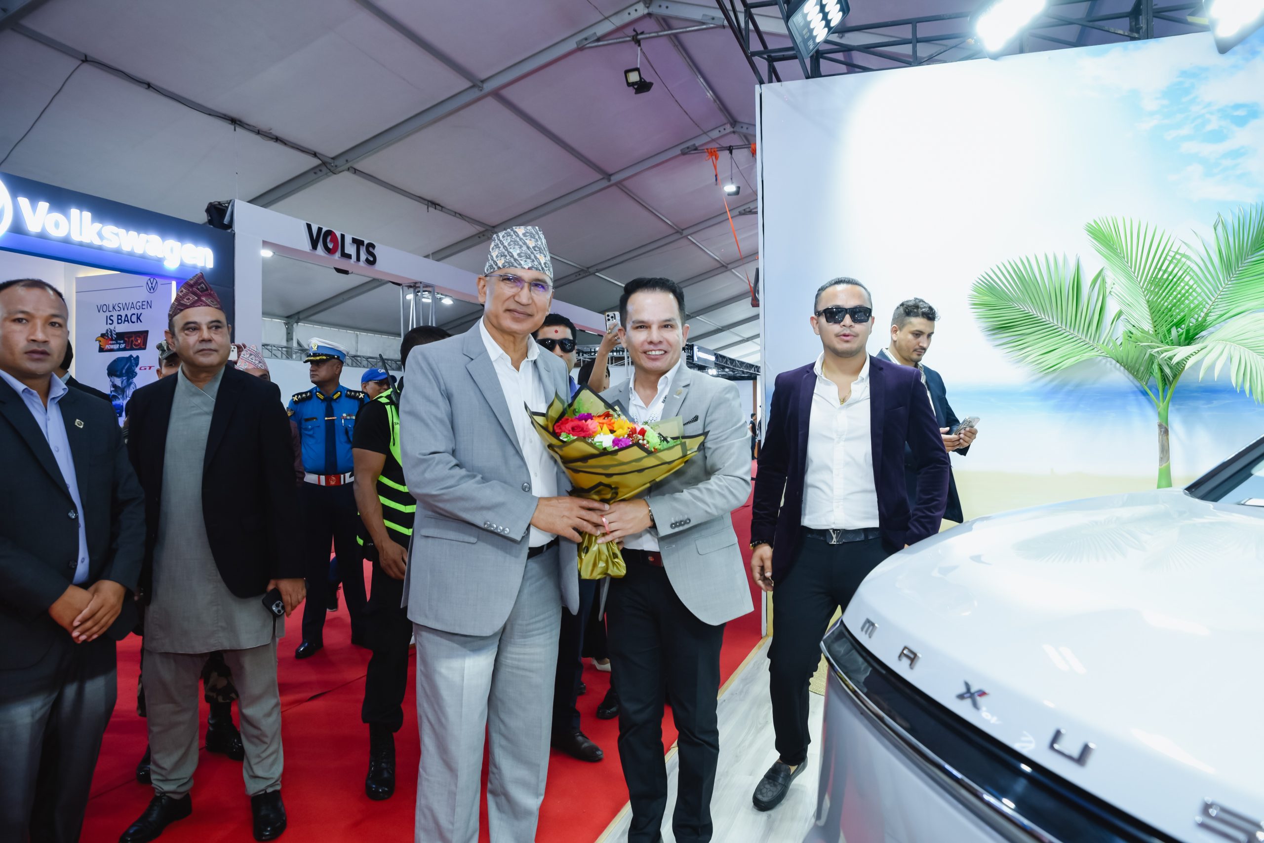 The all-electric Maxus MIFA 7 MPV has been unveiled today at the NAIMA NEPAL MOBILITY EXPO 2025