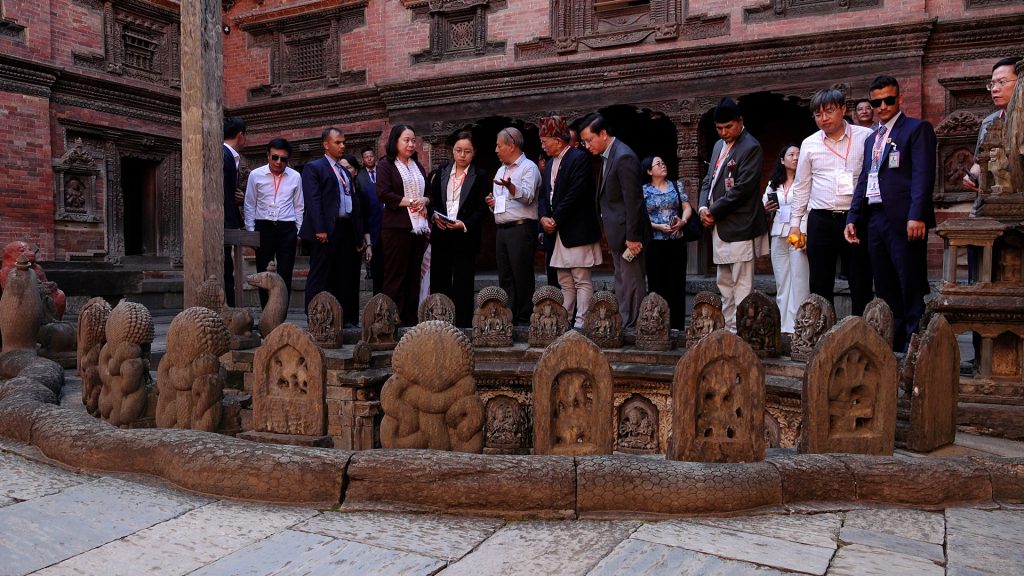 भियतनामकी उपराष्ट्रपतिले गरिन पाटन दरबारको भ्रमण