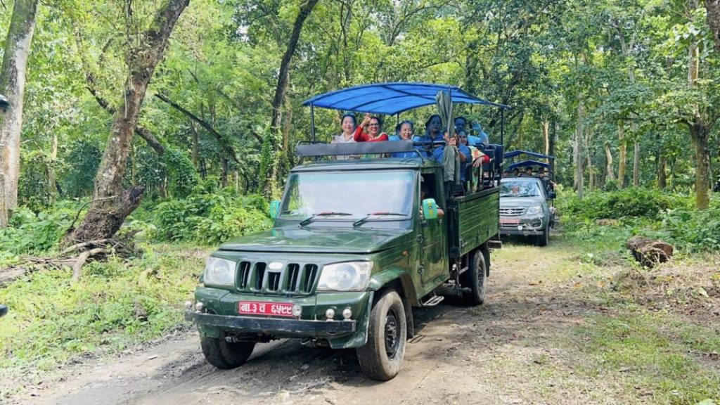 पर्यटन प्रवरद्धन गर्न जनकौली वनमा जिप सफारी