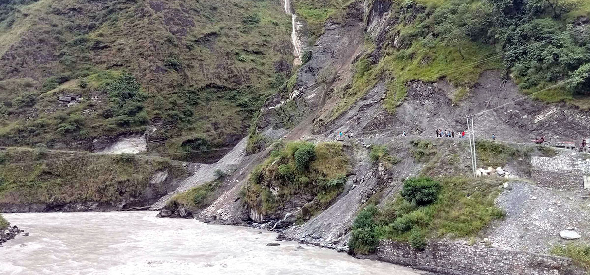 बेनी–दरवाङ सडक दुई दिनपछि सञ्चालन