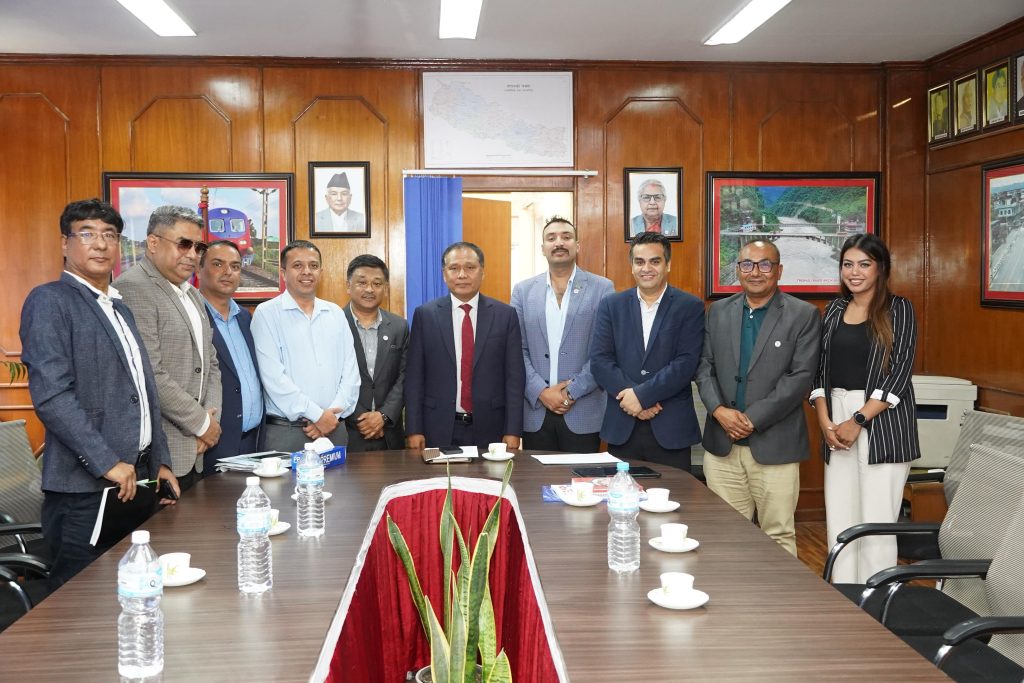 भौतिक पूर्वाधार तथा यातायात मन्त्रालयसँग नाडाको प्रतिनिधि मण्डलको छलफल