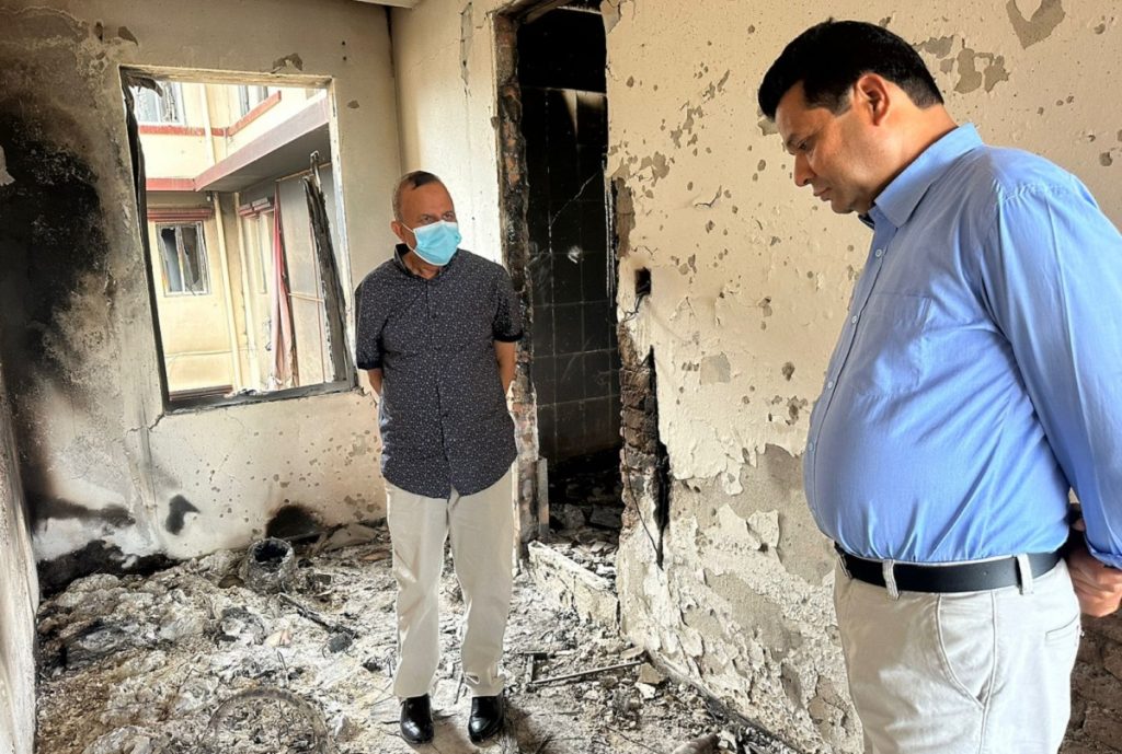 एमाले महासचिव पोखरेलद्वारा पार्टी कार्यालय पुनर्निर्माण थाल्न आव्हान