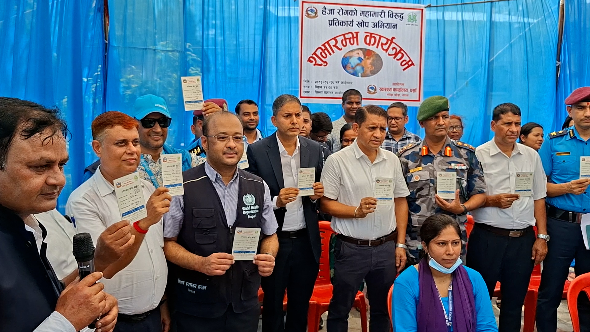 पर्सामा सुरु भयो हैजाविरुद्धको खोप अभियान, ६ लाखभन्दा बढीलाई लगाइने