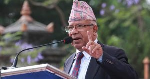 ‘बिगुल’ चलचित्रले समाजलाई सुसंस्कृत, स्वच्छ र जिम्मेवार बनाउन प्रेरणा दिन्छ : माधव नेपाल
