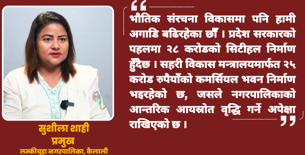 सुदूरपश्चिमको विकास हेर्न लम्कीचुहा नगरपालिका आए हुन्छ : मेयर शाही (भिडियो सहित)