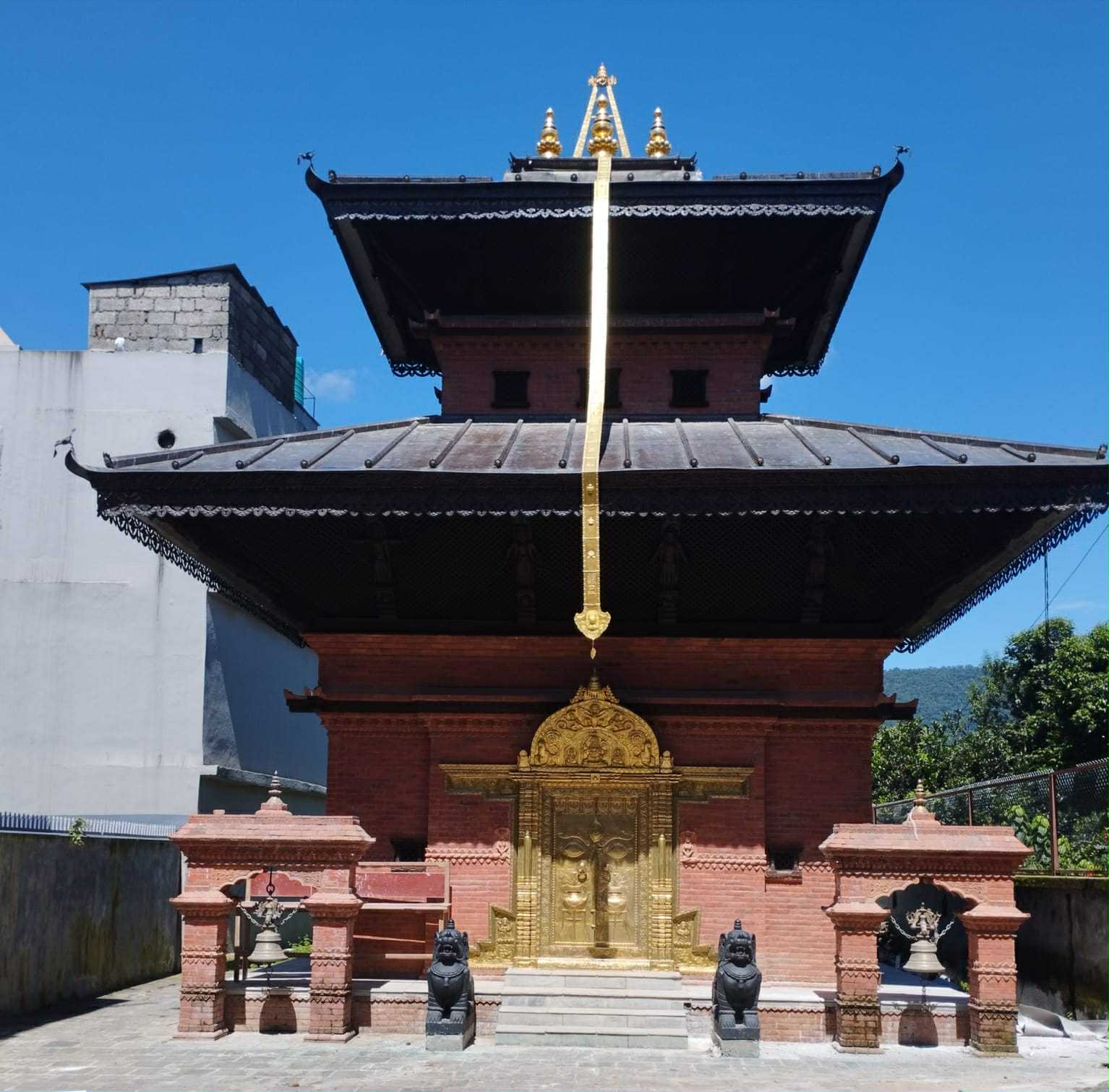 पोखरामा बन्यो भैरव मन्दिर